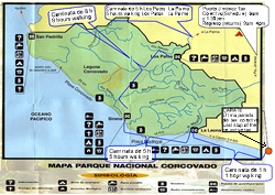 Corcovado map